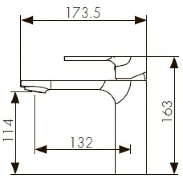 смеситель для раковины kaiser linear 59011 хром