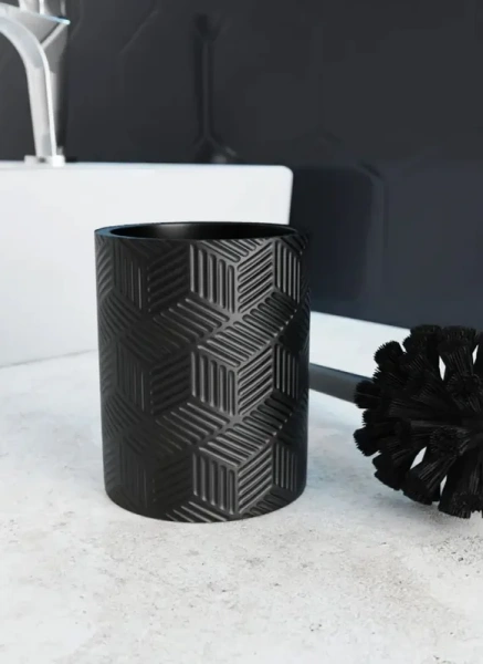 Ёршик для унитаза Fora Delicate Black FOR-DLB025 черный