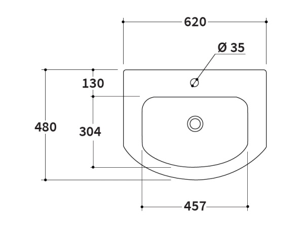 раковина berloni bagno way round lavmooincxr001 101 62x48 см, мебельная, цвет белый