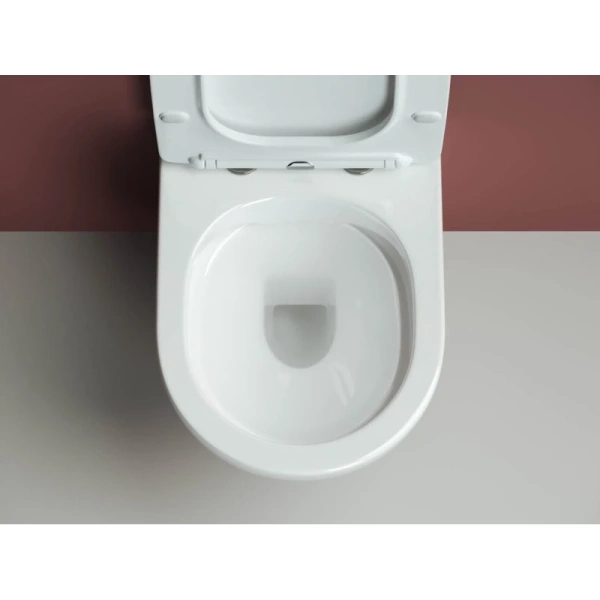 унитаз ceramicanova forma cn3009 подвесной, с сиденьем микролифт, белая