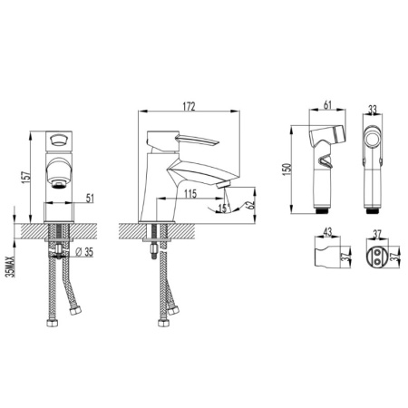 смеситель для раковины lemark atlantiss lm3216c