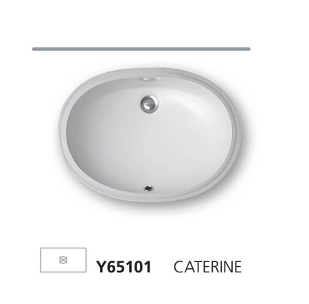 раковина встраиваемая hatria caterine 57x42.5, y65101