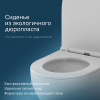 унитаз подвесной безободковый am.pm spirit v2.0 c701700mwsc, с сиденьем микролифт, цвет белый матовый.