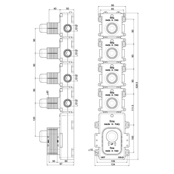 скрытая часть fima carlo frattini f2464