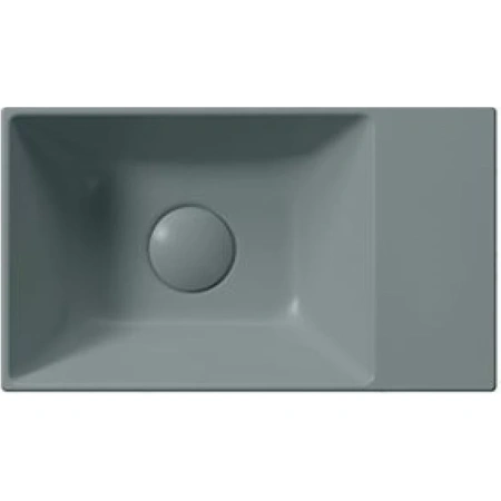раковина gsi kube x 9484004 накладная, 40x23 см, agave opaco (зеленый матовый)