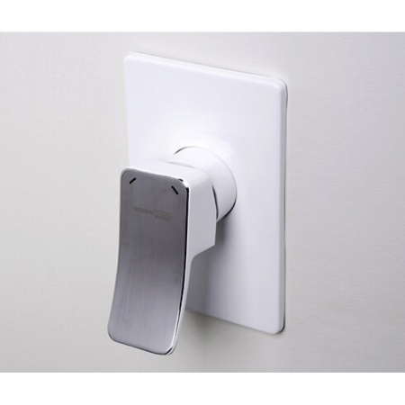 гигиенический душ со смесителем wasserkraft aller a010656white цвет хром / белый