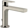 Смеситель Gessi Via Manzoni 38602#149 для раковины, с изливом 128 мм, с донным клапаном, цвет Finox