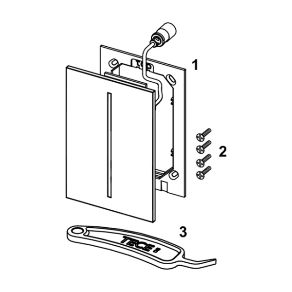 лицевая панель tece tecefilo-velvet 9242081 для писсуара fenix® от arpa industriale белый