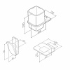 набор аксессуаров для ванной am.pm inspire v2.0 ak50b1003b черный матовый