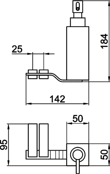 Дозатор для мыла Webert Wolo WO500201015