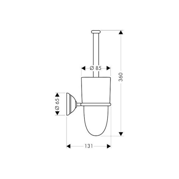 Ершик для унитаза Axor Carlton 41435000