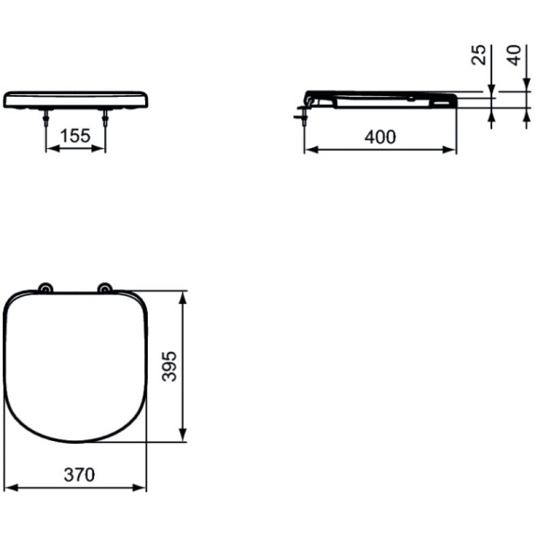 сиденье для унитаза ideal standard tempo t679801