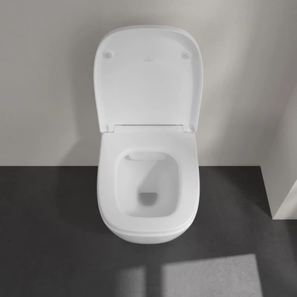 унитаз подвесной villeroy&boch antheus 4608r0r1 без сиденья, безободковый, ceramicplus, цвет белый