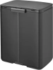 мусорное ведро brabantia bo 233746 12 л, минерально-графитовое
