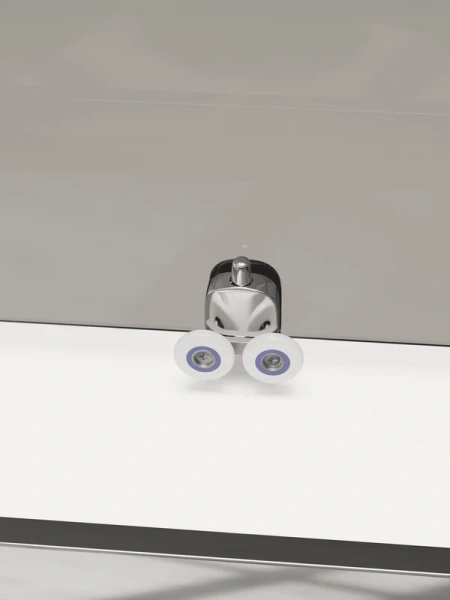 душевая дверь в нишу rgw passage cl-13 профиль хром, стекло серое