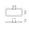 colombo design mini полотенцедержатель кольцо, чёрный матовый