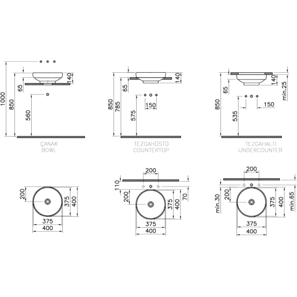 раковина накладная vitra water jewels 4334b003-1361