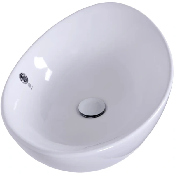 раковина накладная orange b08-585w белый глянец