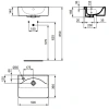 раковина 50х36 см ideal standard connect cube e779401