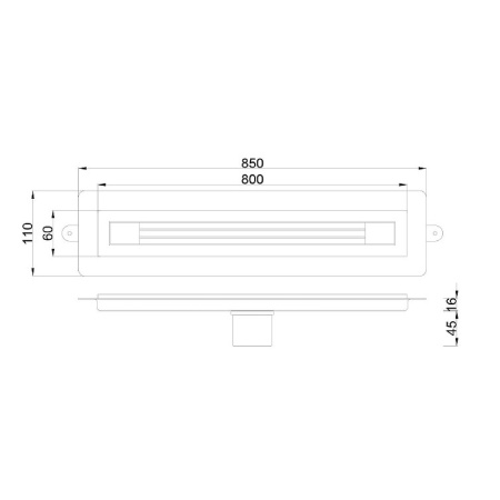 душевой лоток boheme b&t infinity 80 981-80-mg с решеткой золото матовое