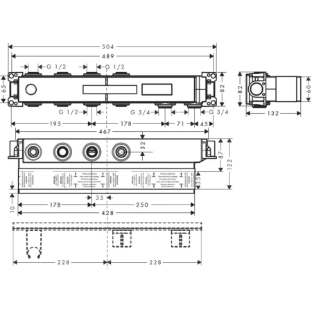 скрытая часть 3/4" axor 18310180