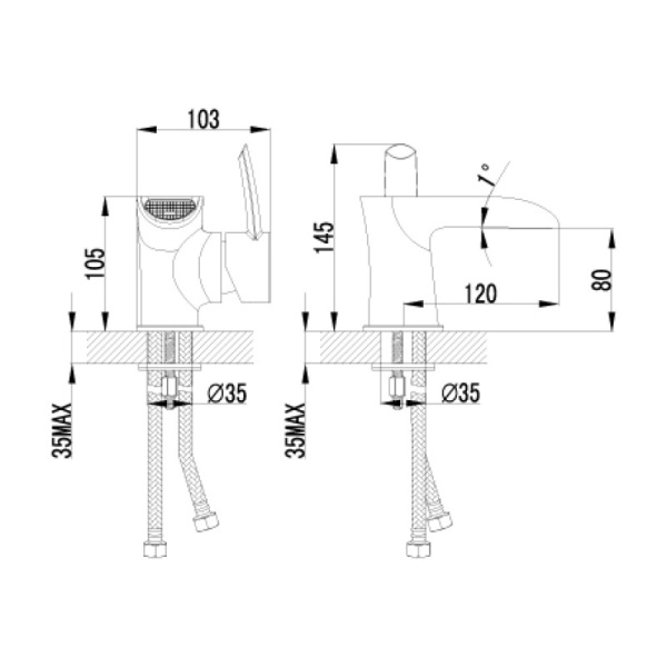 смеситель для раковины lemark atlantiss lm3246c