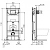 комплект подвесной унитаз t471701 + t453101 + система инсталляции r020467 ideal standard prosys i.life a i001701