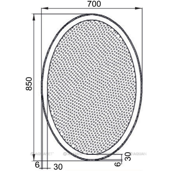 зеркало aquanet комо 00196668 7085 led