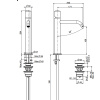 fima carlo frattini so смеситель для раковины высокий, на 1 отверстие, без ручки, с донным клапаном click-clack, цвет хром