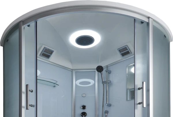 душевая кабина timo standart t-6601sf silver fabric с низким поддоном, профиль хром