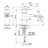 смеситель для биде fantini lame 24 02 m108wf