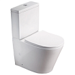 Унитаз-компакт SantiLine SL-5014 безободковый, с сиденьем микролифт, цвет белый