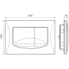 кнопка для инсталляции migliore river dual ml.plc-27.052.br, цвет бронза