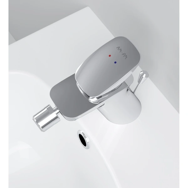 смеситель am.pm spirit 2.0 f70a83100 для биде, с донным клапаном, хром