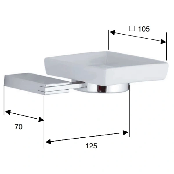 Мыльница Remer Flat FT10CR