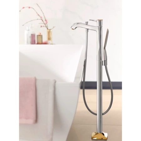 напольный смеситель для ванны hansgrohe metropol classic 31445090