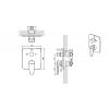 смеситель bravat source pb8173218bw-3-eng для ванны и душа, внешняя часть, цвет черный