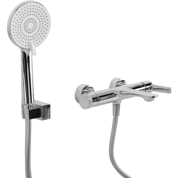 смеситель для ванны cezares lux lux-vd-01 с душевым гарнитуром, хром