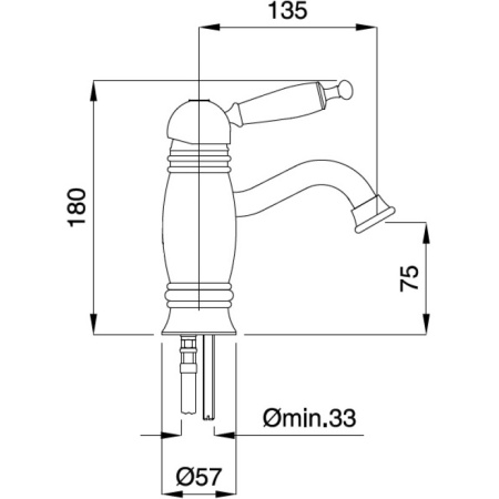 смеситель для раковины migliore oxford ml.oxf-6319.bi.cscr