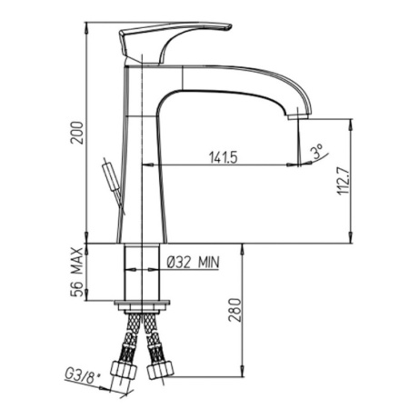 смеситель для раковины без донного клапана paini lady 89pa205l