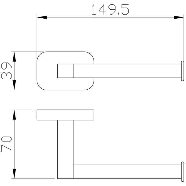 Держатель туалетной бумаги Wonzon & Woghand Graffity WW-9316 темный графит матовый