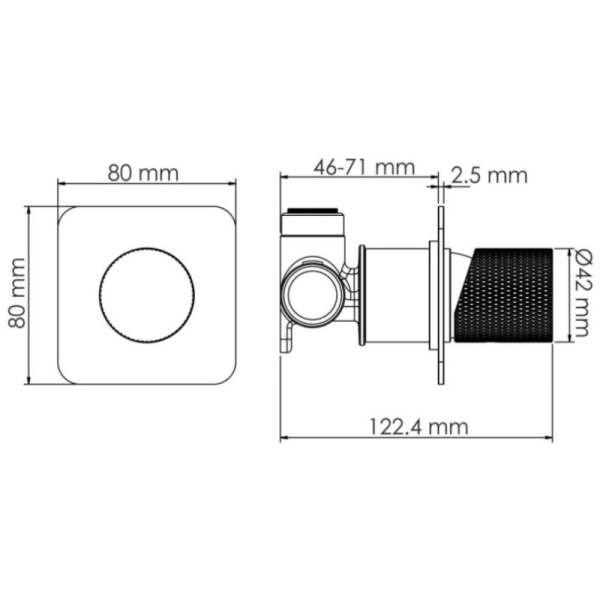 смеситель для душа wasserkraft tauber 6451, цвет никель