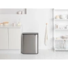 мусорное ведро brabantia bo touch bin 223082 60 л, стальное