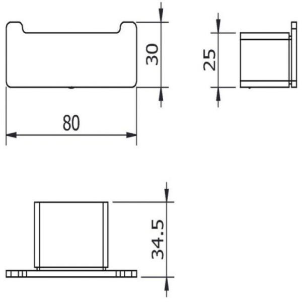 Крючок двойной Langberger Vico 11332A