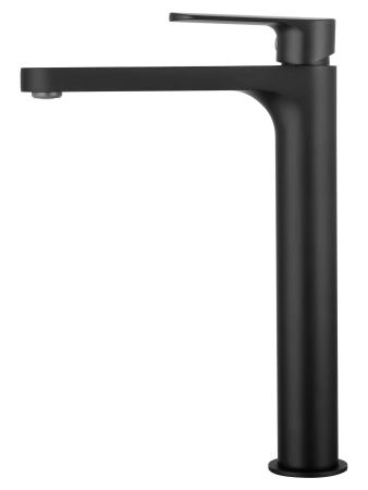 смеситель wonzon & woghand ww-h1034-mb для раковины, высокий, черный матовый