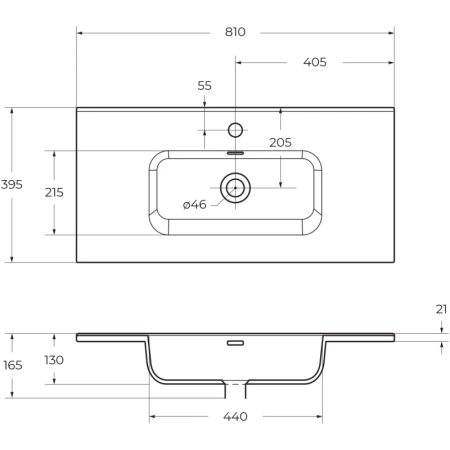 раковина полувстраиваемая belbagno bb800/390etl белая