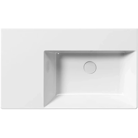 раковина gsi kube x 9457111 подвесная, 80x47 см, bianco lucido (белый глянец)