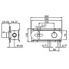 смеситель для душа fantini icona classic 53 02 r231b термостат