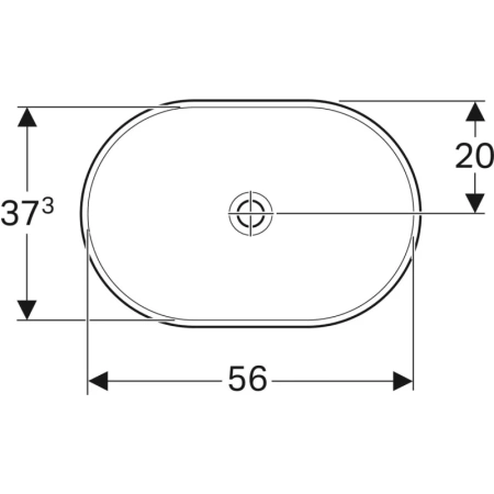 раковина встраиваемая 60 см geberit variform 500.730.01.2