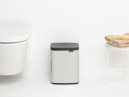 мусорное ведро brabantia bo 222948 7 л, полированная сталь